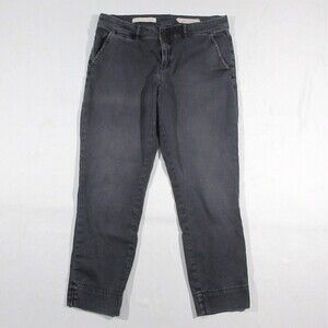 Pilcro The Letterpress Women's Pants Crop Stet Style Mid Rise Jeans Gray Sz 30